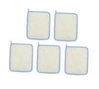 FONDOTIN 5 pezzi Asciugamani Doccia Esfolianti in Nylon Doppio Panni Lavaggio Viso con Rinforzato e Laccio Morbidi e Resistenti per Pulizia Profonda e Ricca