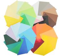 FONDOTIN 50 fogli Cartoncini Colorati Carta Origami Mix per Carta DIY per Lavoretti Manuali per Scuola e Feste