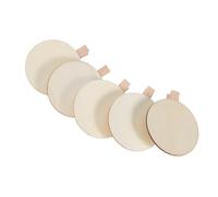 FONDOTIN 50 Pezzi Clip Rotonde in Legno Mini per Memo e Foto Mollettine Decorative per Etichette Buffet e Segnaposto Matrimonio Clip Artigianali per Scrapbooking e Decorazioni Party