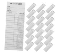 FONDOTIN 50 Pezzi Segnalibri Carta Biblioteca Tracker Vintage per Studenti e Insegnanti Segnalibri Carta Resistenti con Note per Organizzare e Motivare la