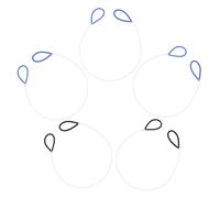 FONDOTIN 5pezzi Tagliafili per Argilla e Ceramica Utensile in Filo Metallico con Impugnatura in Gomma di Strumenti per Taglio Preciso e creatività in Scultura e Produzione di Ceramiche