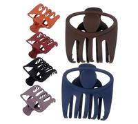 FONDOTIN 6 Pcs Fermagli per Chioma alla Francese in PC Pinze per Chioma Donna Stile Spessi e Cespugliosi
