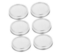 FONDOTIN 6 Pezzi Coperchi Germogliatori in Inossidabile per Barattoli Fini per Germinazione Semi Organici e Casa