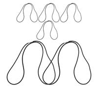 FONDOTIN 6 Pezzi Fasce Elastiche Resistenti per Sacchi Rifiuti Regolabili Blocca Sacchetti Antiscivolo per Bidoni e Lettiera Bande Elastico Nero per Cucina Casa Ufficio