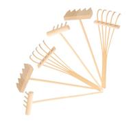 FONDOTIN 6 Pezzi Mini Rastrelli Zen per Giardino di Sabbia da Tavolo Accessori Resistenti per Decorazioni Casa e Ufficio Strumenti Miniature per Creazioni DIY Giardino Zen
