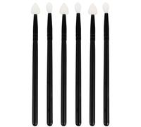 FONDOTIN 6 pezzi Pennelli Trucco Portatili in Silicone per Labbra e Ombretto Strumenti Professionali per Make-up Facili da Trasportare Sicuri e Resistenti per Truccatori e Uso Quotidiano