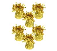 FONDOTIN 6 Pezzi Pesi per Palloncini Metallici in Plastica Avvolta Blocchi di Peso Resistenti per Archi di Palloncini Centrotavola e Decorazioni per Anniversari e Feste