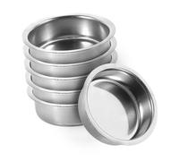 FONDOTIN 6 pezzi Piattini Portaincenso in Acciaio Resistente Accessori per Brucia Incenso Tradizionale Recipiente per Bastoncini Kit Completo per Uso Domestico e Decorazione Elegante