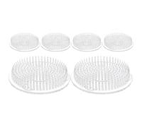 FONDOTIN 6 Pezzi Supporti Rotondi per Composizioni Floreali con Ventose Antiscivolo Inserti Trasparenti per Fissaggio e Decorazione Fiori Portafiori Galleggiante per Ikebana e Centrotavola