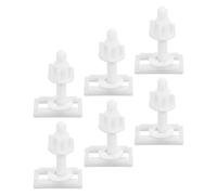 FONDOTIN 6 Viti per Sedile Wc in Abs Kit di Montaggio per Copriwater Accessori di Fissaggio per Sedile del Water Compatibili la Maggior Parte dei Sanitari per Riparazioni Bagno Fai