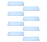 FONDOTIN 8 Pezzi 8 Piattini Rettangolari per Vasi in Plastica, Sottovasi per Piante da Interno ed Esterno, Vaschette Raccogli Gocce 40X15 CM, Protezione Superfici e Design Compatto per