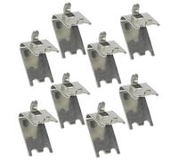 FONDOTIN 8 pezzi Clip Supporto Mensola Congelatore in Acciaio Inox Ganci Resistenti per Ripiani Frigorifero Staffe Metalliche per Scaffali Freezer Facili da Installare e Durature