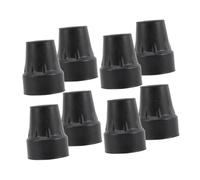 FONDOTIN 8 pezzi Puntali in Gomma per Bastoncini da Trekking Terminali Antiscivolo Morbidi e Resistenti per Stampelle e Bastoni da Passeggio Ammortizzanti e Silenziosi per Uso Interno ed