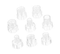 FONDOTIN 8 pezzi Testine in Plastica per Machine Ricambi Compatibili per Pulizia Profonda ed Estetica Viso Facili da Sostituire e Resistenti