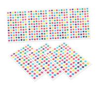FONDOTIN 960 pezzi Adesivi Autoadesive Colori Assortiti Brillanti per Ricompense Insegnanti Ragazzi Scrapbooking e Decorazioni Te