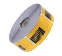 FONDOTIN Adesivi Per Nail Art Guida Unghie Dorati, 500 Pezzi Forma Rettangolare Per Manicure Donna Fai Da Te Misure e Numeri Per Estensione Precisa