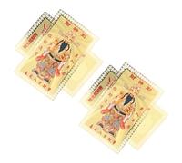 FONDOTIN Amuleto Cinese della Ricchezza in Rame 4 Pezzi 2026 Carta di Protezione Feng Shui Anno del Cavallo Portafortuna Tai sui Tascabile per Casa, Viaggio e Regalo