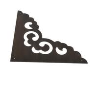 FONDOTIN Angolo Protezione in Rame per Mobili Antichi Decorativo Staffa Piatta Marrone Resistente Agli Urti Ossidazione Facile Installazione per Mobili e Telai in Legno