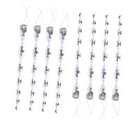 FONDOTIN Aste Riflettenti per Spaventare Uccelli 8 Pezzi, Bastoncini a Spirale in Plastica Sicura per Giardino, Patio e Esterni Rivestimento Riflettente Antimigratori