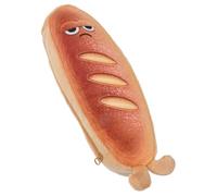 FONDOTIN Astuccio Portapenne Forma Di Pane Con Cerniera Marrone Grazioso Astuccio Portapenne Kawaii Per Scuola e Organizer Per Trucchi Per Ragazze Adolescenti e Adulti