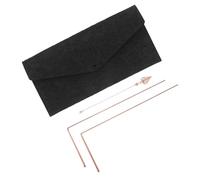 FONDOTIN Bacchetta da Rabdomante in Ottone con Pendolo e Borsa in Feltro Kit Portatile per Caccia AI Fantasmi Ricerca di Acqua e Tesori Attrezzatura Spirituale Multifunzione