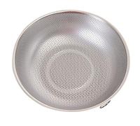 FONDOTIN Bacinella in Acciaio Inox 28,5 Cm Cestello per Lavaggio Riso, Frutta e Verdura, Scolapasta Multiuso per Cucina Domestica Gancio per Appenderla