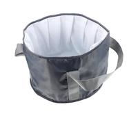 FONDOTIN Bacinella Pediluvio da Viaggio Grigia Secchio per Ammollo Piedi con Isolamento Termico in Alluminio Vaschetta Portatile Compatta per Outdoor e Casa