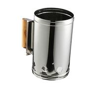 FONDOTIN Barbecue Accendifuoco in Inossidabile con in Legno Rapido per Esterni Starter per Carbonella Protezione Termica e Ventilazione Ottimizzata