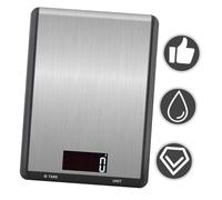 FONDOTIN Bilancia Cucina Elettronica in Acciaio Inossidabile Alta Precisione Senza Batteria Colore Casual Bilancino Digitale Piatto per Alimentari e Piccoli Elettrodomestici Colore Casuale