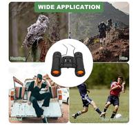 FONDOTIN Binocolo Portatile 8X21 Compatto per Esterni e Teatro Ampio Campo Visivo Lente Ultra-Grandangolare Visione Notturna per Escursionismo Birdwatching e Concerti