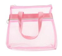FONDOTIN Borsa Spiaggia in Traspirante Rosa Borsa Viaggio Organizer per Toilette Sacchetto Portaoggetti per Giochi e Accessori