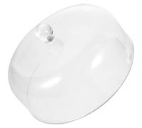 FONDOTIN Campana Trasparente per Alimenti Rotonda Copertura Polvere Leggera e Facile da Pulire per Torte Snack e Feste all Aperto