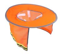 FONDOTIN Cappello da Lavoro Antisole con Visiera e Riflettente Protezione Uv per Visibilità per Sicurezza All Aperto Design Pratico e Resistente per Lavori Costruzione