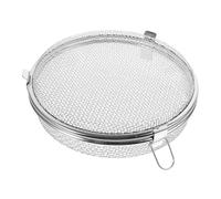 FONDOTIN Cestello a Rete per Lavastoviglie in Acciaio Inox Piccolo, Cestino Portaoggetti Rotondo Resistente Design a Rete per Posate e Utensili da Cucina, Accessorio Pratico per Uso