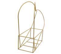 FONDOTIN Cesto Cuore in Ferro Battuto Dorato per Fiori Fioriera Sospesa Elegante per Matrimonio Decorazione Interni ed Esterni Porta Piante Resistente e Raffinato