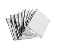 FONDOTIN Coperta Di Alluminio Riflettente Mylar 5 Pezzi 130x210cm Per Copertura Piante Da Serra, Calore e Emergenze, Scatola Portatile Pieghevole Per Uso Esterno e Giardinaggio