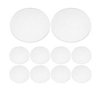 FONDOTIN Copertura Paralume in Acrilico 10 Pezzi 10 Cm per Faretti a Soffitto, Coprilente Trasparente Rotondo per Illuminazione Paesaggistica Esterna, Resistente a Urti e Crepe,