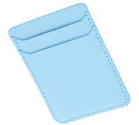 FONDOTIN Custodia Adesiva Porta Carte per Telefono Doppio Scomparto in Pu Resistente, Supporto Pratico e Portafoglio Sottile per Smartphone, per Uso Quotidiano e Viaggi, Colore Blu