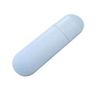 FONDOTIN Custodia Portaspazzolino in Pp Per Spazzolino Da Denti e Dentifricio, Portaspazzolino Da Viaggio Blu Nordico in Paglia Di Grano, Astuccio Igienico Multifunzione Per Campeggio e Uso Quotidiano