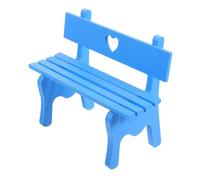 FONDOTIN Decorazione della del mobili da banco Mini Panca da in Miniatura mobilia Mini mobili in casa Panca in Miniatura in bambù Blu