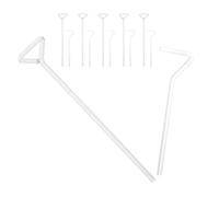 FONDOTIN Diffusori di Cellule in Vetro 12 Pezzi Bastoncini Triangolari l Riutilizzabili per Microbiologia, Strumenti di Diffusione per Piastre di Petri in Laboratorio, Compatibili