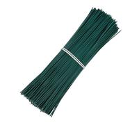 FONDOTIN Fascette Stringicavo in Ferro Zincato 1000 Pezzi per Giardinaggio e Legatura Cavi, Filo di Legatura Flessibile Verde 0,55 Mm Resistente per Rami e Organizzazione Elettrica