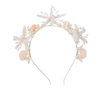 FONDOTIN Fascia per Capelli Conchiglie e Stella Marina Accessori per Capelli da Sirena per Ragazze e Donne Corona da Sposa per Matrimoni in Spiaggia e Feste Estive