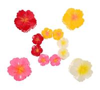 FONDOTIN Fermagli per Chioma Plumeria in Plastico 12pezzi Fermaglio Floreale per Chioma Donna e Ragazze, Stile Elegante e Versatile per Eventi Estivi, Spiaggia, Festa e Ogni Occasione