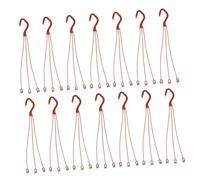 FONDOTIN Ganci per Vasi di Fiori in Plastica 24 Pezzi, Portavasi Sospesi Resistenti, Supporti per Piante da Balcone e Giardino, Ganci per Fioriere e Cesti Appesi per Interni ed Esterni