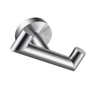 FONDOTIN Gancio Doppio Acciaio Resistente per Asciugamani Portasalviette Bagno e Cucina Antiruggine Supporto Robusto e Salva Spazio Adatto per Uso Quotidiano