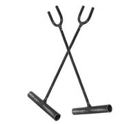 FONDOTIN Gancio per Sollevamento Tombini in Metallo 30 CM Forcella a U Set 2 Pezzi per Manutenzione Valvole e Coperchi Utensile Resistente per Uso Domestico e Industriale