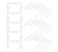 FONDOTIN Guarnizioni Trasparenti per Porte Doccia in Vetro 50 Cuscinetti in Gomma per Morsetti Distanziatori per Vetro Supporto Affidabile Adatti per Ristrutturazione Bagni Residenziali