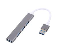 FONDOTIN Hub USB in Lega di Alluminio Portatile Extender USB Porte Adattatore per Dissipazione e Trasmissione Stabile