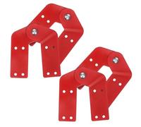 FONDOTIN Kit 4 Cerniere per Scala Pieghevole da Soffitta in Metallo Resistente Staffa per Cerniera Supporto Articolare Rinforzato Accessori per Manutenzione e Riparazione Scale Interne